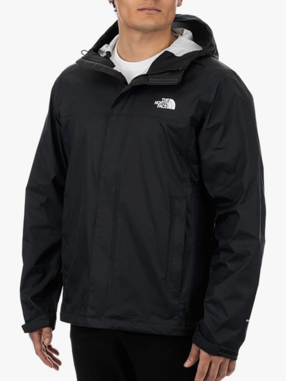 The North Face Men's Black Hooded Raincoat